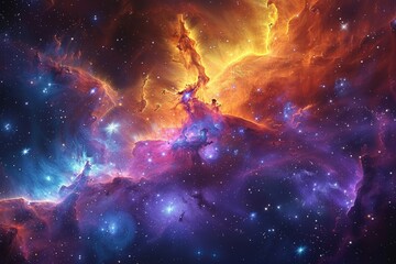Vibrant Star-Filled Space
