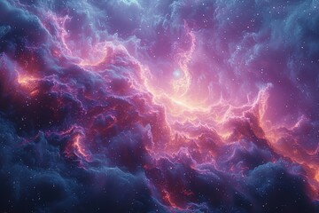 Obraz na płótnie Canvas Cosmic Realm Filled With Stars