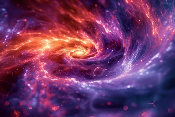 Vibrant Light Swirl in Space