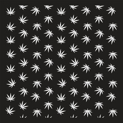 Marijuana seamless pattern Weed vector cannabis leaf tile background polka dot scarf isolated repeat wallpaper