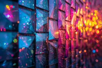 Close-Up of Illuminated Wall