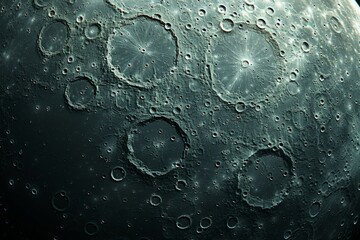 Detailed Close Up of the Moons Surface