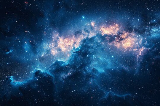 Cosmic Space Filled With Stars