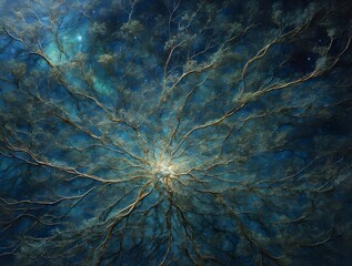 A shimmering astral neural network