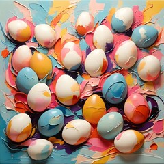 Paint an abstract interpretation of Easter