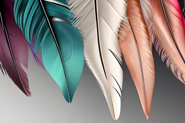  Close-Up of Colorful Feathers