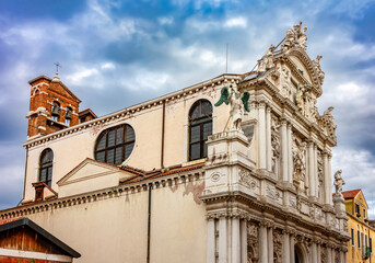 Fototapeta na wymiar Church of Santa Maria Zobenigo in Venice, Italy