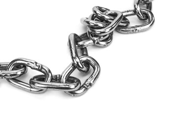 Obraz premium Chain isolated on white background