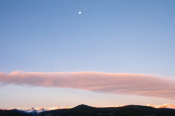 Sun on the Snowy Peaks Colorado Rocky Mountains