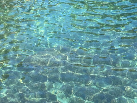  Sea blue clear water ocean background.
