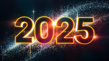 Illustration for new year 2025