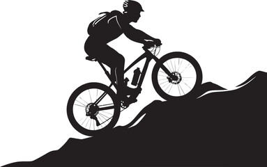 Mud is My Makeup Mountain Biker Emblem Design Hills? We Dont Need Stinking Hills! Biker Icon Vector