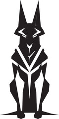 Unveiling the Jackal God An Abstract Anubis Mascot Logo Design Channeling the Underworld A Modern Anubis Mascot Vector Logo