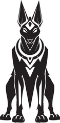 Abstract Balance An Anubis Graphic Soulful Symbolism An Anubis Mascot Design