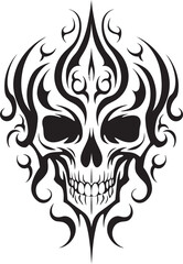 Luminous Legacy Tattoo Vector Emblem Fusion Odyssey Ethereal Etchings Abstract Skull Fusion Emblem Odyssey
