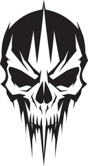 Enigmatic Essence Vector Tattoo Design Metaphysical Markings Abstract Skull Logo