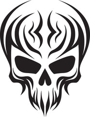 Wraiths Whisper Vector Iconic Symbol Ephemeral Echoes Abstract Skull Emblem