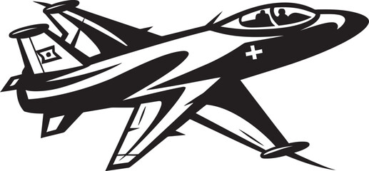 Sky Fury Thunderbolt Vector Artistry Thundering Valor Air Force Thunderbolt Emblem