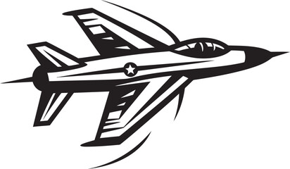 Fototapeta na wymiar Storm Squadron Air Force Thunderbolt Graphic Emblem Thundering Valor Thunderbolt Iconic Vector Symbol