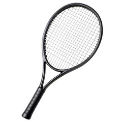 Tennis racket isolated on transparent background.