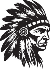 Sacred Sentinel Apache Face Icon Desert Warrior Apache Logo Icon