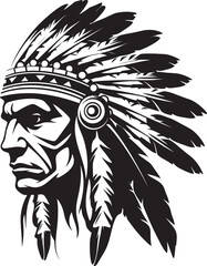 Thunderous Gaze Apache Face Emblem Desert Sentinel Apache Logo Symbol