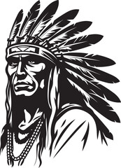 Spirit Majesty Apache Logo Iconic Desert Sentinel Apache Face Emblematic