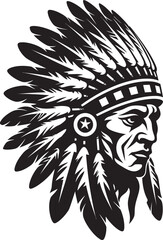 Thunder Protector Apache Logo Iconic Shadow Warrior Apache Face Symbolism