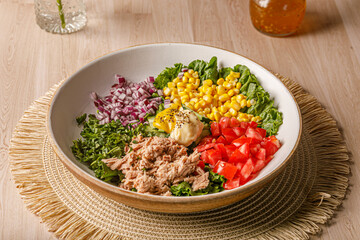 ensalada de atun, comida mexicana