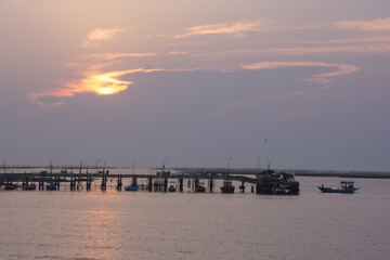 Obraz premium sunset on the sea