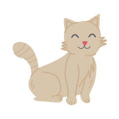 A cute fluffy kitten. a picture for a pet store, interior decoration.