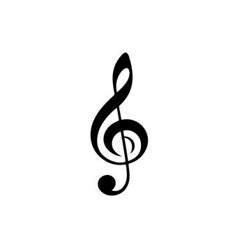 The image is treble clef