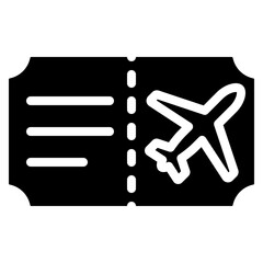 Aeroplane Ticket Icon