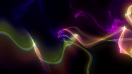Abstract digital splash in a cyberspace. Ring of the energy waves. Futuristic background