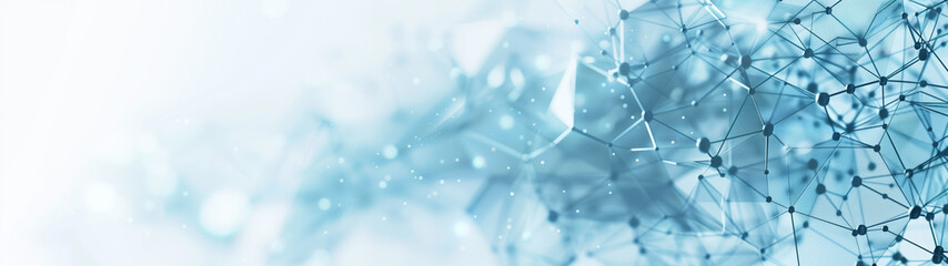 Futuristic Connectivity: A Light Blue Gradient Network