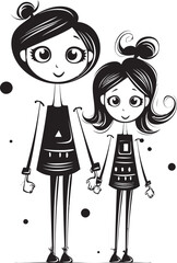 Joyous Connection Happy Family Design Moms Joyride Mother Daughter Vector Design