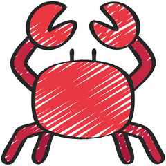Crab Icon - obrazy, fototapety, plakaty