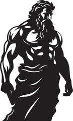 Strength Incarnate Hercules Emblematic Symbol Heroic Legacy Vector Logo Graphic