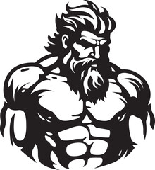 Heroic Legacy Vector Hercules Design Icon of Strength Emblematic Hercules Emblem