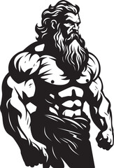 Obraz premium Titan of Legend Vector Hercules Icon Mythic Heroism Iconic Emblematic Design