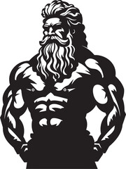 Herculean Might Emblematic Hercules Symbol Heroic Strength Vector Hercules Icon