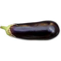 An unique concept of eggplant isolated on plain background , very suitable to use in mostly project.