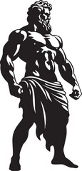 Mythic Hero Hercules Emblematic Symbol Mighty Titan Vector Hercules Design