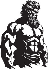 Legendary Muscle Vector Emblematic Logo Herculean Legacy Iconic Vector Symbol