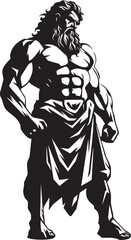 Heroic Icon Ancient Hercules Design Legendary Champion Vector Symbolic Design
