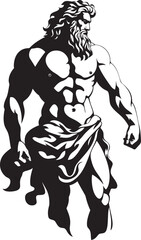 Mythic Muscle Hercules Symbolic Design Herculean Might Iconic Emblematic Logo