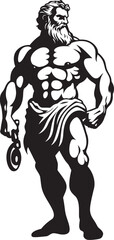 Legendary Champion Vector Symbolic Design Herculean Legacy Iconic Hercules Emblem