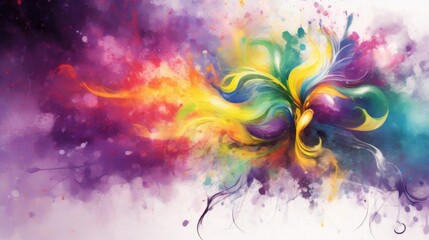 Embrace the unique artistry of this digital watercolor background, characterized by abstract...