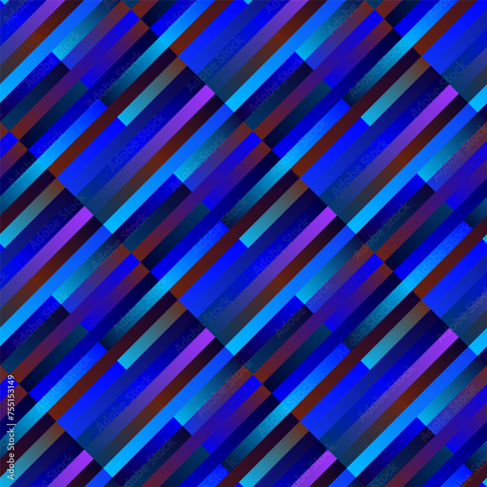 Poster geometrical seamless diagonal stripe pattern background - abstract vector graphic design from rectan
