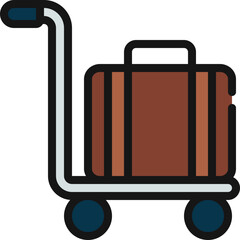 Suitcase Bell Hop Icon